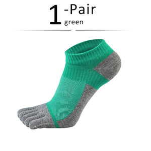 VERIDICAL Pure Cotton Five Finger Socks Mens Sports Breathable Comfortable Shaping Anti Friction Men's Socks With Toes EU 38-44