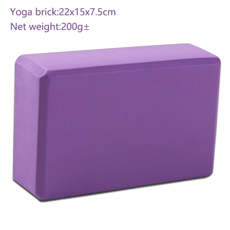 EVA Yoga Blocks Sports Exercise Gym Foam Workout Stretching Aid Body Shaping Health Training for women  Fitness yoga brick