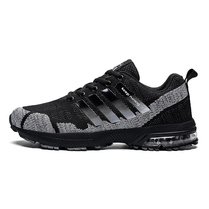 2019 Running Shoes For Men Summer Women Air Sneakers Lace Up Low Top Jogging Shoes Man Athletic Footwear Breathable size 36-47