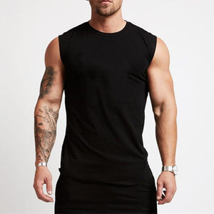 2020 Gym Workout Sleeveless Shirt Tank Top Men Bodybuilding Clothing Fitness Mens Sportwear Vests Muscle Men Tank Tops