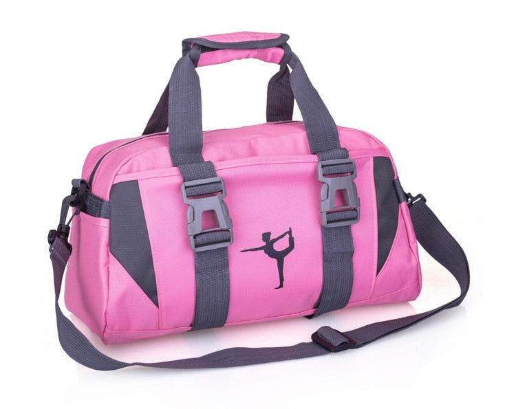 Yoga Fitness Bag Waterproof Nylon Training Shoulder Crossbody Sport Bag For Women Fitness Travel Duffel Clothes Gym Bags