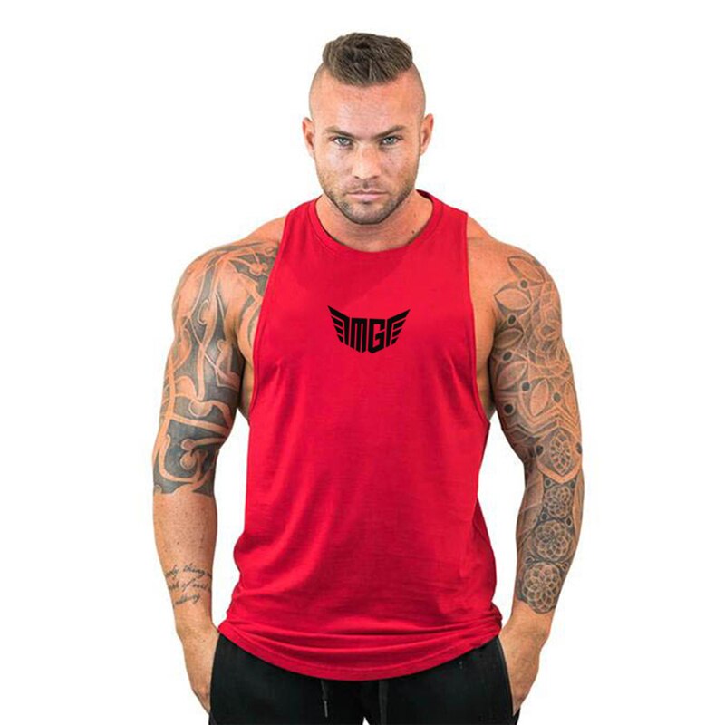 Brand Clothing Gym Vest Bodybuilding Tank Top Men Fitness Wear Singlet Sleeveless Shirt Solid Cotton Muscle Undershirt