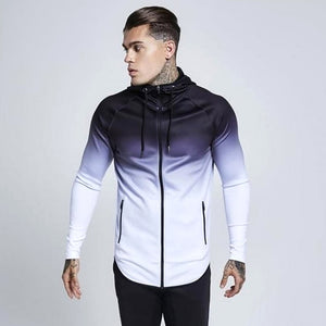 ROEGADYN Winter Sweater Suit Sportswear Man Fitness Suit Sports Workout Running Set Tracksuits Men Set Hooded Gym Clothing Men