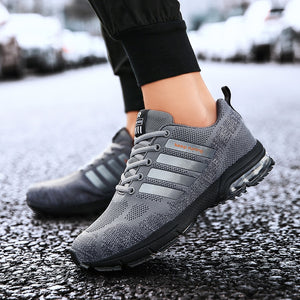 2019 Running Shoes For Men Summer Women Air Sneakers Lace Up Low Top Jogging Shoes Man Athletic Footwear Breathable size 36-47