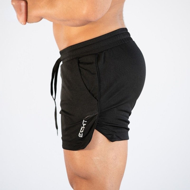 Shorts Legging Men Gym Training Men Sports Casual Clothing Fitness Workout Running Grid Quick-drying Compression Short Athletics