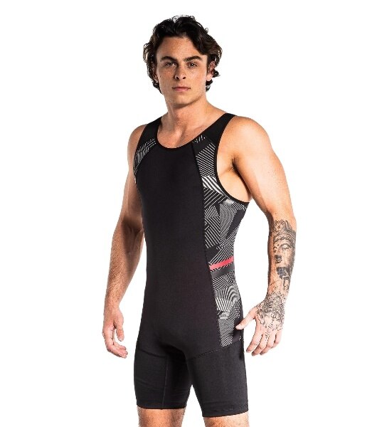 Men's Wrestling Singlet Bodysuit Leotard Outfit Underwear GYM PowerLifting Weightlifting Clothing Running Skinsuit