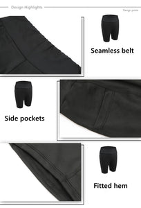 2022 Sports Pants Tight Running Shorts Yoga Cycling Pants Women's Sports Five Pants High Waist High Stretch Shorts Pocket Phone